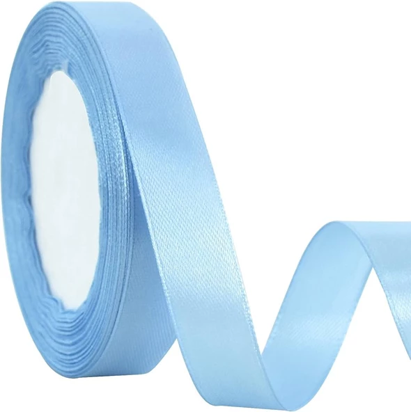 Benim Marifetlerim  Mavi Saten Kurdele 2 cm 10 metre ürün görseli 1