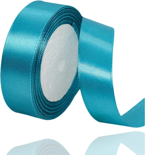 Benim Marifetlerim  Turkuaz Saten Kurdele 3 cm 10 metre ürün görseli 1