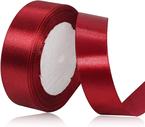 Benim Marifetlerim Bordo Saten Kurdele 3 cm 10 Metre ürün görseli 1