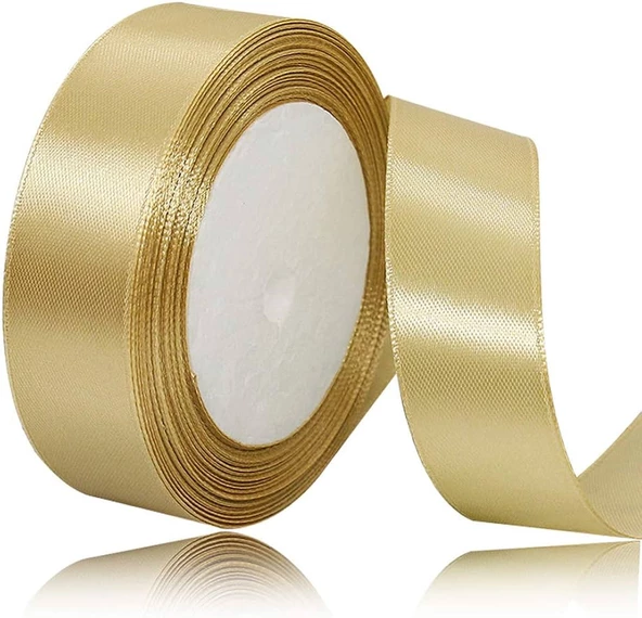 Benim Marifetlerim Altın Saten Kurdele 1 cm 10 Metre ürün görseli 1
