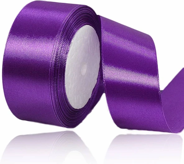 Benim Marifetlerim Mor Saten Kurdele 2 cm 10 metre ürün görseli 1