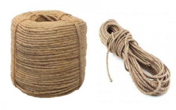 Benim Marifetlerim  Naturel Halat Urgan ip 4 mm 5 Metre ürün görseli 1