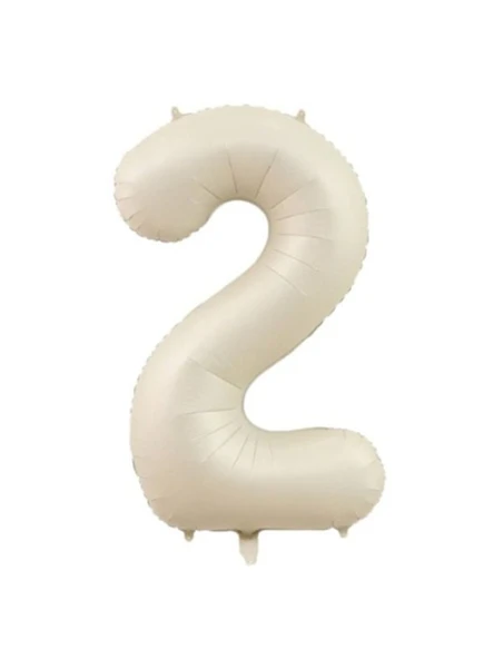 Benim Marifetlerim 2 Rakamı Krem Folyo Balon 34 inch 86 cm ürün görseli 1