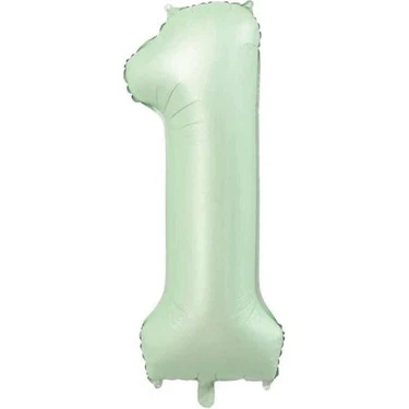 Benim Marifetlerim 1 Rakamı Su Yeşili Folyo Balon 40 inch 90 cm ürün görseli 1