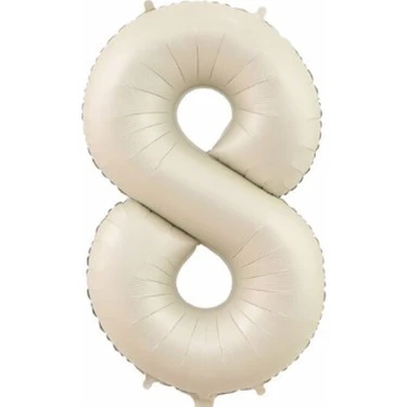Benim Marifetlerim 8 Rakamı Krem Folyo Balon 34 inch 86 cm ürün görseli 1
