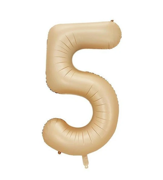Benim Marifetlerim 5 Rakamı Karamel Folyo Balon 34 inch 86 cm ürün görseli 1