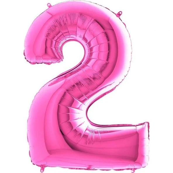 Benim Marifetlerim 2 Rakamı Pembe Folyo Balon 40 inch 90 cm ürün görseli 1