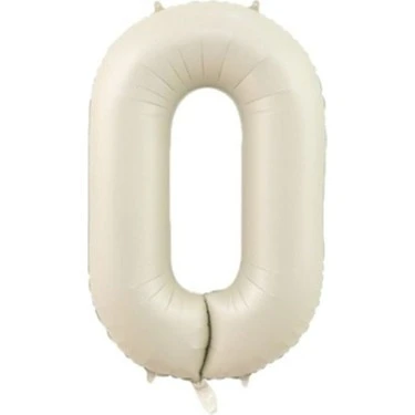 Benim Marifetlerim 0 Rakamı Krem Folyo Balon 34 inch 86 cm ürün görseli 1