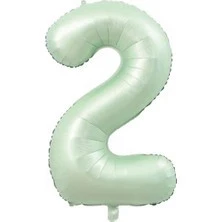 Benim Marifetlerim 2 Rakamı Su Yeşli Folyo Balon 40 inch 90 cm ürün görseli 1