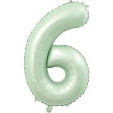 Benim Marifetlerim 6 Rakamı Su Yeşili Folyo Balon 40 inch 90 ürün görseli 1