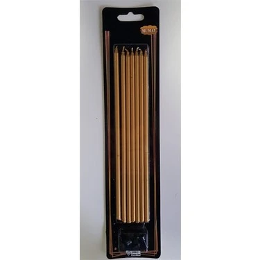 Benim Marifetlerim Altın Pasta Mumu 20 cm ürün görseli 1