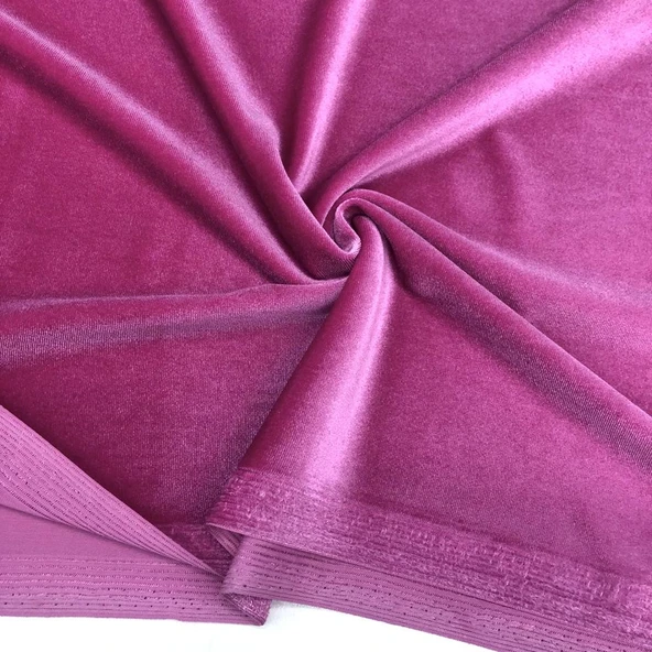 Benim Marifetlerim Pembe Kadife Kumaş 1 Metre ürün görseli 1