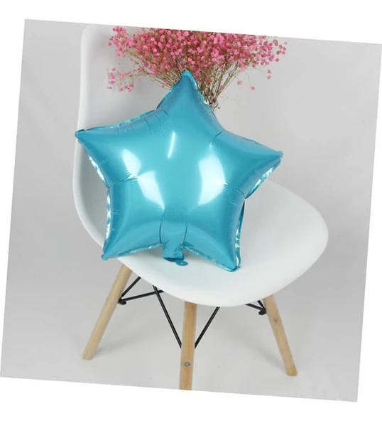 Benim Marifetlerim Açık Mavi Yıldız Folyo Balon 18 inch 45 cm ürün görseli 1
