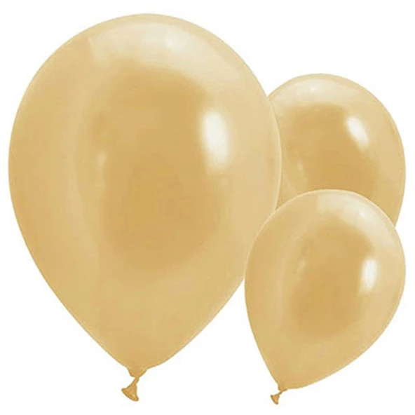 Benim Marifetlerim Metalik Altın Balon 12 İnch 5 Adet ürün görseli 1