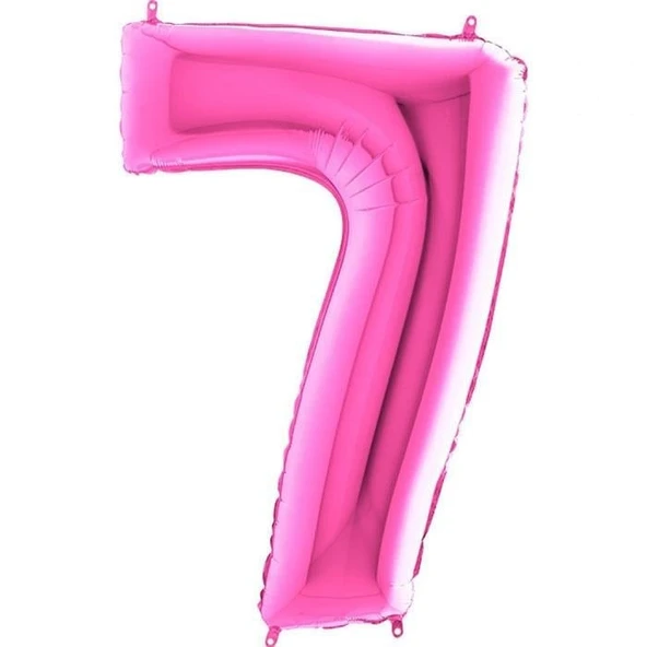 Benim Marifetlerim 7 Rakamı Pembe Folyo Balon 40 inch 90 cm ürün görseli 1