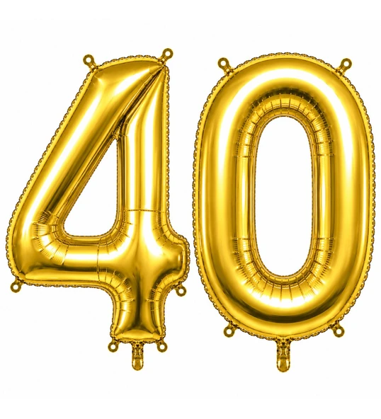 Benim Marifetlerim 40 Rakamı Altın Folyo Balon 16 inch 40 cm ürün görseli 1