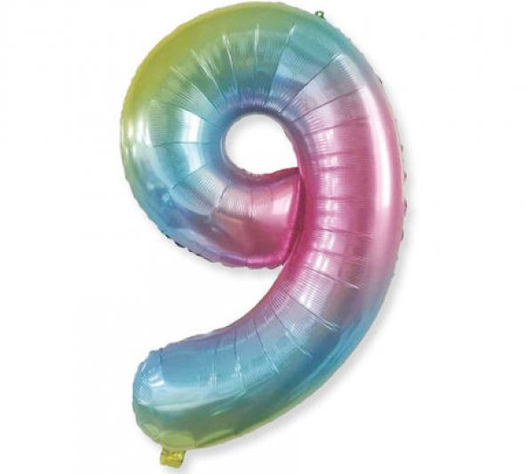 Benim Marifetlerim 9 Rakamı Rengarenk Folyo Balon 40 inch 90 cm ürün görseli 1