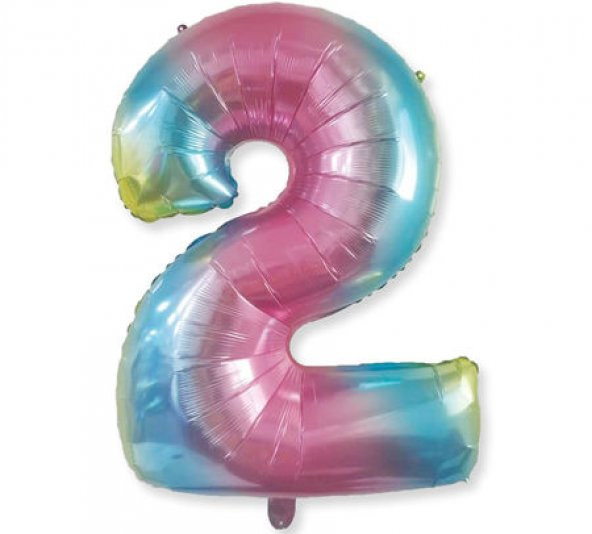 Benim Marifetlerim 2 Rakamı Rengarenk Folyo Balon 40 inch 90 cm ürün görseli 1