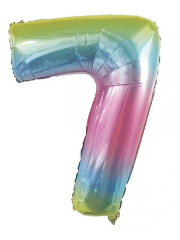 Benim Marifetlerim 7 Rakamı Rengarenk Folyo Balon 40 inch 90 cm ürün görseli 1