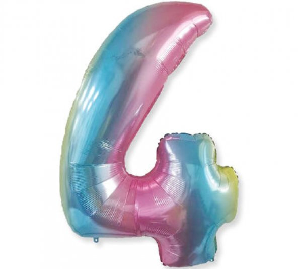 Benim Marifetlerim 4 Rakamı Rengarenk Folyo Balon 40 inch 90 cm ürün görseli 1