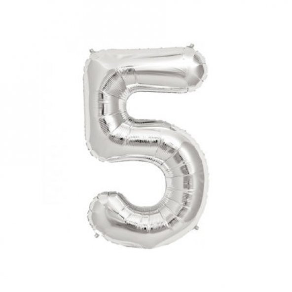 Benim Marifetlerim 5 Rakamı Gümüş Folyo Balon 16 inch 40 cm ürün görseli 1