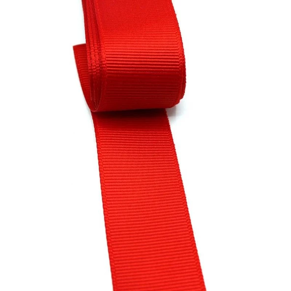 Benim Marifetlerim Kırmızı Grogren Kurdele 4 cm 10 Metre ürün görseli 1