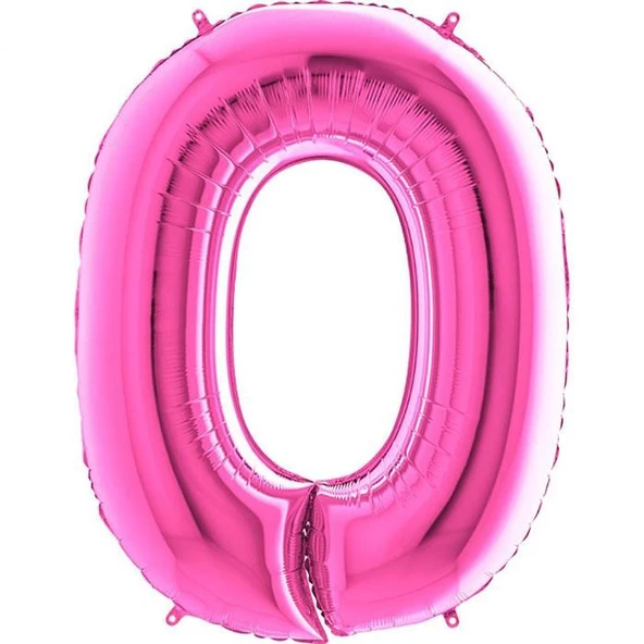 Benim Marifetlerim 0 Rakamı Pembe Folyo Balon 40 inch 90 cm ürün görseli 1
