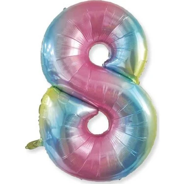 Benim Marifetlerim 8 Rakamı Rengarenk Folyo Balon 16 inch 40 cm ürün görseli 1