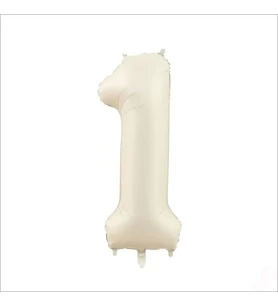 Benim Marifetlerim 1 Rakamı Krem Folyo Balon 34 inch 86 cm ürün görseli 1