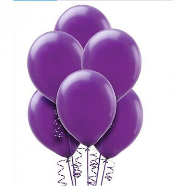 Benim Marifetlerim Metalik Mor Balon 12 İnch 20 Adet ürün görseli 1