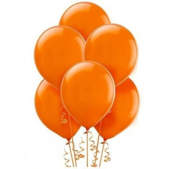 Benim Marifetlerim Metalik Turuncu Balon 12 İnch 30 Adet ürün görseli 1