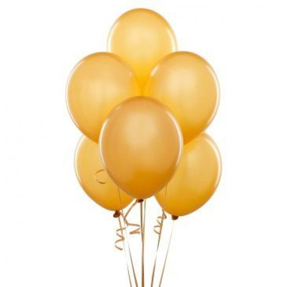 Benim Marifetlerim Metalik Altın Balon 12 İnch 15 Adet ürün görseli 1