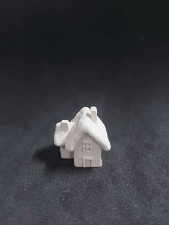 Dekoratif Kış Evi No:2 - 4x3,5cm ürün görseli 1