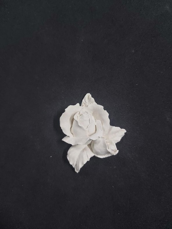Yapraklı Gül Çiçek 6x4,5cm ürün görseli 1