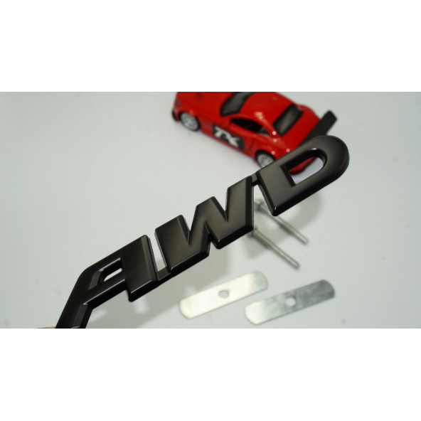 DK AWD All Wheel Drive Ön Panjur Siyah Metal 3D Yazı Logo ürün görseli 1