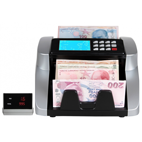 Baove GB7100S Karışık Para Sayma Makinesi - TL - Euro - Usd - Türkçe Sesli Uyarı + Müşteri Ekranı ürün görseli 1