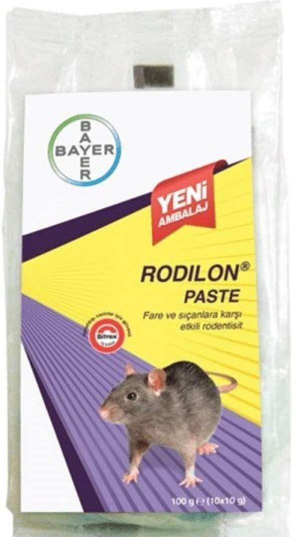 Fare Zehiri Rodilon Pasta Bayer (10*10 gr) - Resim 5