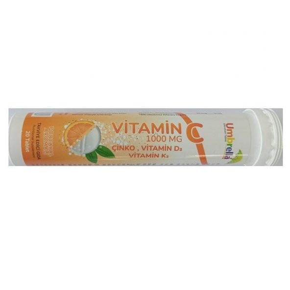 Green Store Umbrella Vitamin C 20 Efervesan Tablet ürün görseli 1