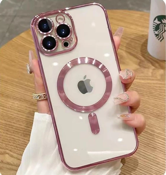 Apple iPhone 13 Pro Kılıf Kamera Korumalı Magsafe Parlak Luxury ürün görseli 1