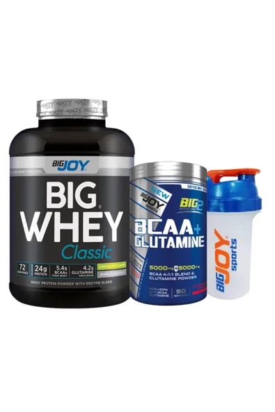 Big Joy Big Whey Classic Whey Protein 2376 Gr - Big2 BCAA+Glutamine 600 Gr +2 Hediye ürün görseli 1
