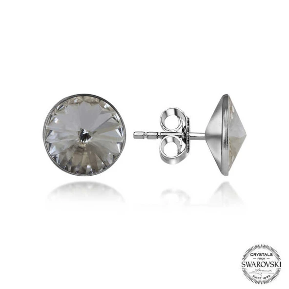 Swarovski Crystal Taşlı Gümüş Çivili Kadın Küpe ürün görseli 1