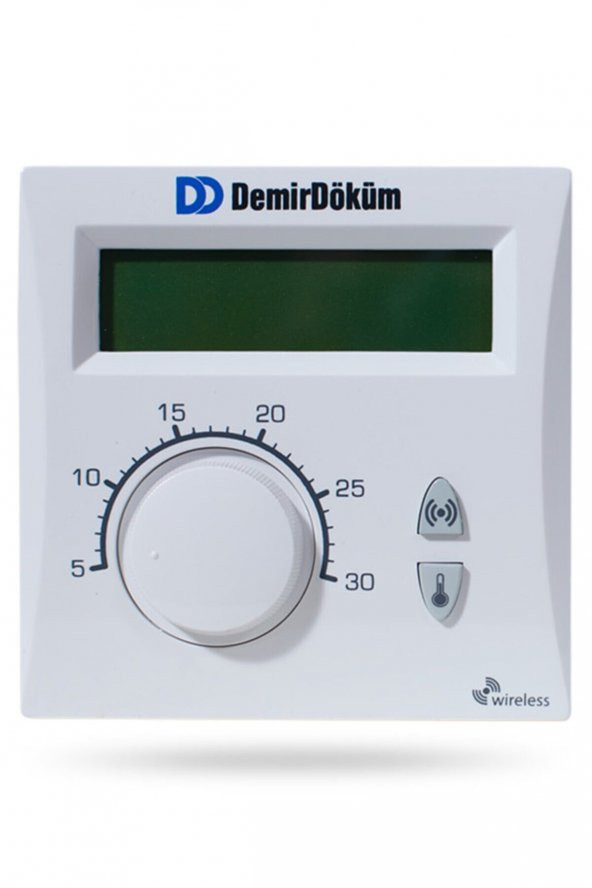 DEMİRDÖKÜM RF 6001 KABLOSUZ ODA TERMOSTATI ürün görseli 1