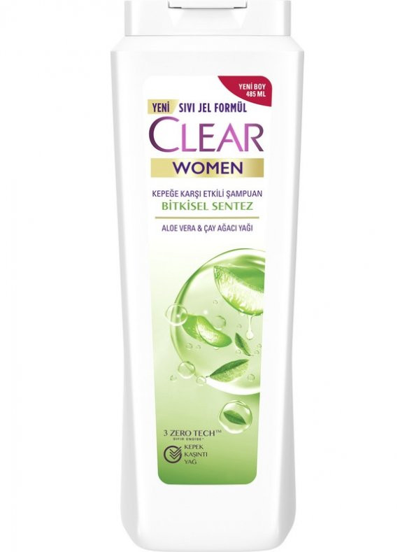 Clear Women Kepeğe Karşı Etkili Şampuan Bitkisel Sentez Aloe Vera ürün görseli 1