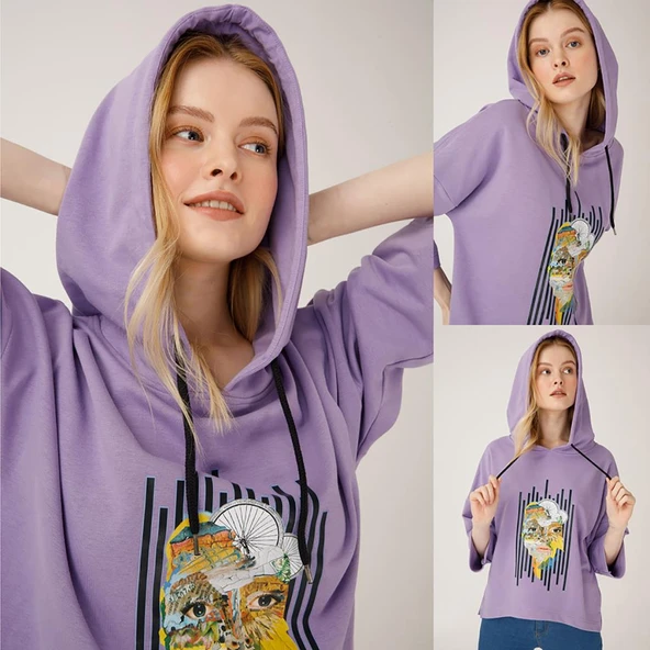 Biggdesign Nature Doğa Kadın Sweatshirt - Resim 6