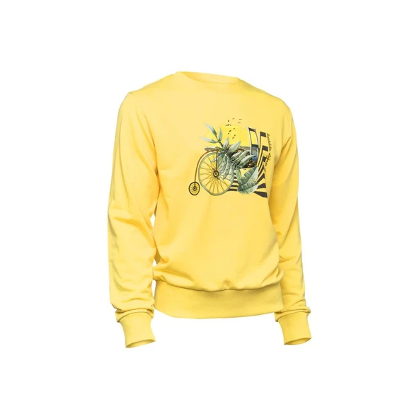 Biggdesign Nature Boğazda Bisiklet Erkek Sweatshirt - Resim 2