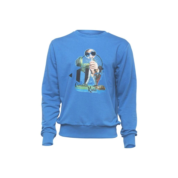 Biggdesign Nature Ormanın Kralı Erkek Sweatshirt ürün görseli 1