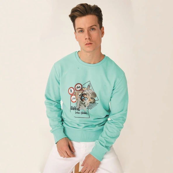 Biggdesign Nature Durak Erkek Sweatshirt - Resim 5