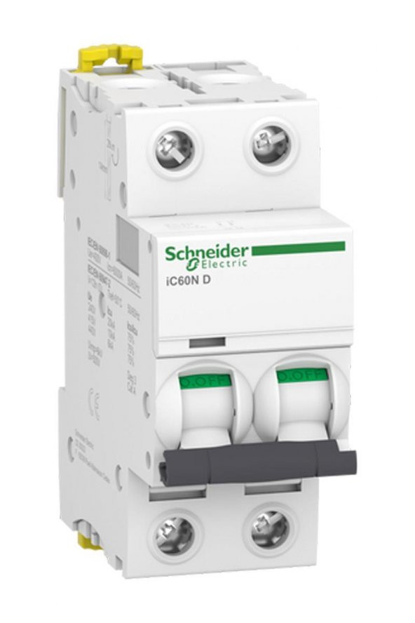 Schneider Electric A9F75225, iC60N - minyatür devre kesici - 2P - 25A - D eğrisi ürün görseli 1