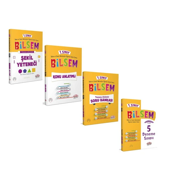 Editör Yayınları 1.Sınıf Bilsem Hazırlık Seti 4 Kitap ürün görseli 1