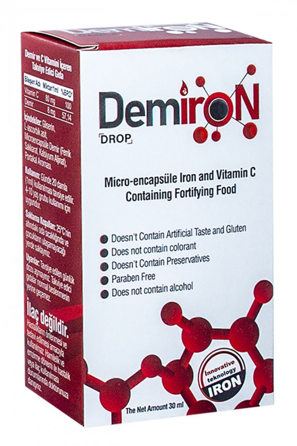 DEMİRON DAMLA 30 ML ürün görseli 1
